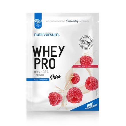 Pure - Whey PRO 30g tejsavó fehérje egy adagos kiszerelés emésztőenzimekkel
