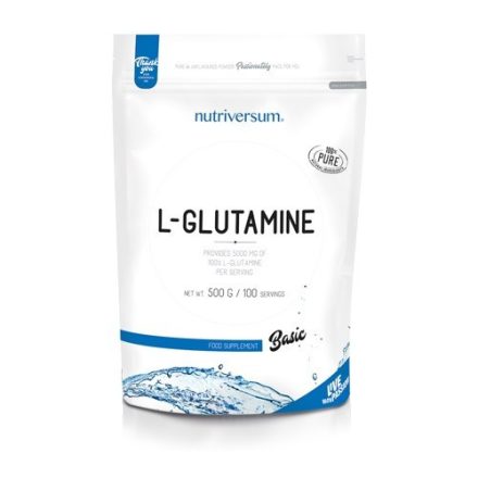 BASIC 100% Glutamine 500g ízesítetlen aminosav készítmény