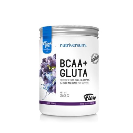 FLOW BCAA+Gluta 360g aminosav táplálékkiegészítő különböző ízekben