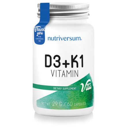 Nutriversum VITA D3+K1 60 kapszula