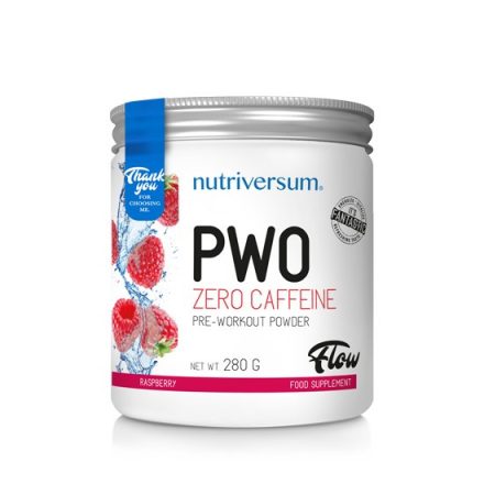 Nutriversum FLOW PWO Zero Caffeine 280g