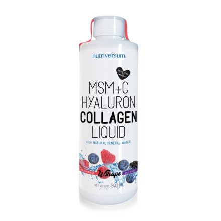 WSHAPE MSM+C Hyaluron Collagen Liquid folyékony all-in-one szépségápolási formula - erdei gyümölcs
