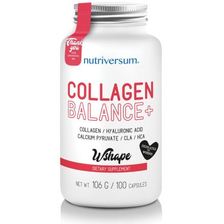 Nutriversum WSHAPE Collagen Balance+ 100 kapszula