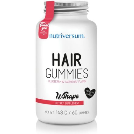Nutriversum WSHAPE Hair Gummies 60 rágótabletta