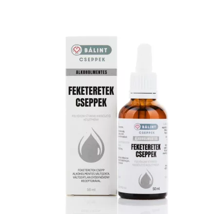 Alkoholmentes feketeretek cseppek 50ml - Bálint Cseppek
