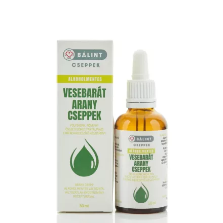 Alkoholmentes vesebarát arany cseppek 50ml - Bálint Cseppek