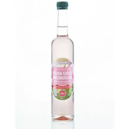 Rózsa-szőlő hibiszkusszal gyümölcsesszencia 0,5 l - Bálint Csemegék
