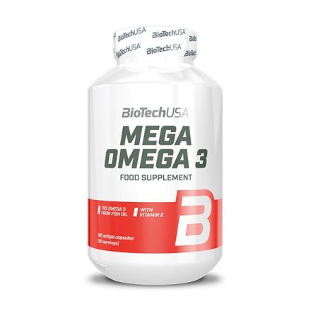 BioTechUSA Mega Omega 3 180 lágykapszula
