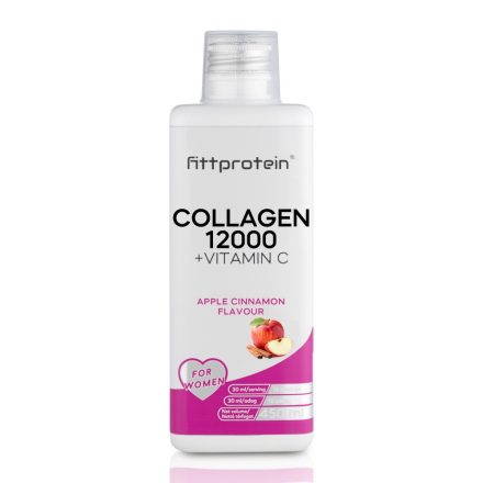 Fittprotein Collagen 12000mg +Vitamin C Folyékony Kollagén Alma-Fahéj