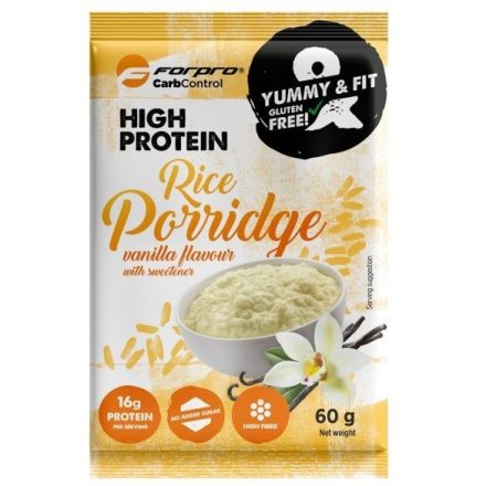 Forpro - Carb Control High Protein Rice Porridge with vanilia 1 karton (60gx20db)