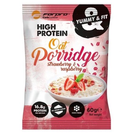 Forpro High Protein Oat Porridge - Strawberry and Raspberry 60g
