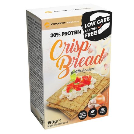 Forpro - Carb Control 30% Protein Crisp Bread - Garlic & Onion 150g