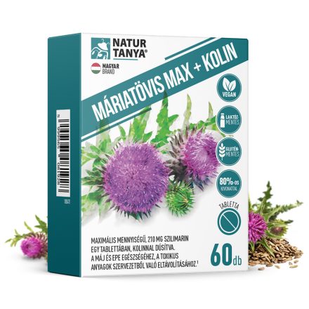 Natur Tanya® Máriatövis MAX + Kolin 60 tabletta