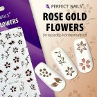 Körömmatrica - Rose Gold Flowers - Perfect Nails