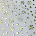 Körömmatrica - Golden Snowflakes - Perfect Nails