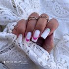 Körömmatrica - Easy French Hot Pink - Perfect Nails