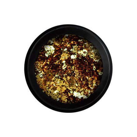 Metal Chrome Flakes - Körömdíszítő pehely - arany (Sugar Daddy) - Perfect Nails