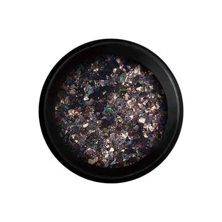Wonder Flakes - Körömdíszítő pehely - Fekete - Perfect Nails