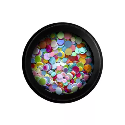 3D Körömdíszítő Konfetti - Colorful - Perfect Nails