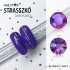 Nailstar strasszkő SS3 - Dark Purple AB 100db - Perfect Nails
