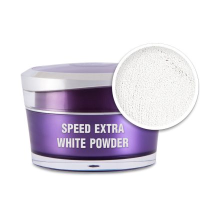 Műkörömépítő porcelánpor - Speed Extra White powder 15ml - Perfect Nails