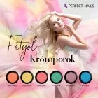 Chrome Powder - Körömdíszítő Fátyol Krómpor - Pasztell Citrom - Perfect Nails