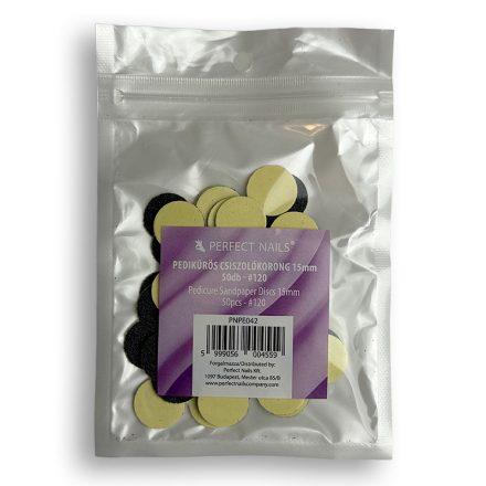 Pedikűrös Csiszolókorong 15mm 50db - #120 - Perfect Nails