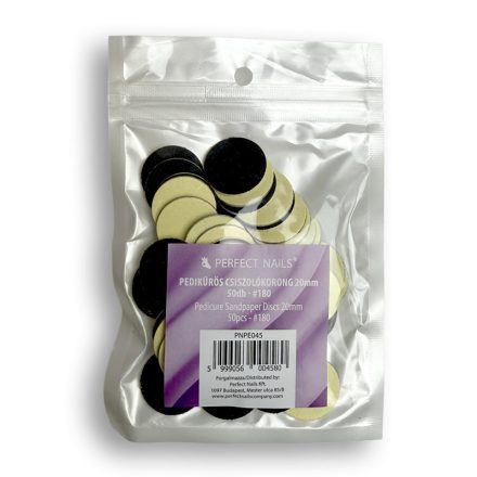 Pedikűrös Csiszolókorong 20mm 50db - #180 - Perfect Nails