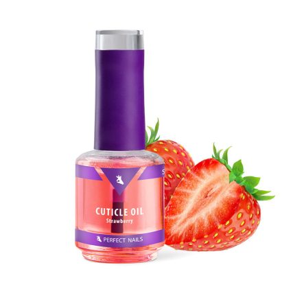 Körömápoló olaj Eper illattal - Cuticle Oil - Strawberry 15ml - Perfect Nails