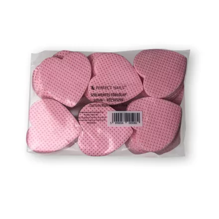 Szálmentes Törlőlap 500 db - Rózsaszín - Perfect Nails