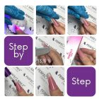 Szilikon Mosolyvonal sablon Reverse TIP Technikához - Dupla Mosolyvonal - 12db - Perfect Nails