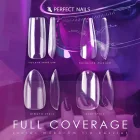 Full Coverage Gel Tip - Zselés Műköröm Tip Készletn 120db - Almond Short - Perfect Nails