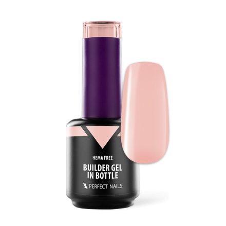 HEMA FREE Builder Gel in Bottle - Színezett üveges építőzselé 15ml - Light Peach - Perfect Nails