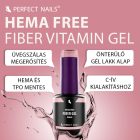 Fiber Vitamin Base Gel - Hema Free Erősített Gél Lakk Alap - Cover Pink - 15ml - Perfect Nails