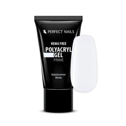 PolyAcryl Gel Prime - Hema Free Tubusos Polygel - Babyboomer White 30g - Perfect Nails