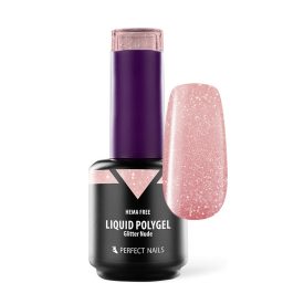 Liquid Polygel - Glitter Nude - 15ml - Perfect Nails