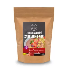 Szafi Free epres, banán ízesítésű zabpuding por 300g