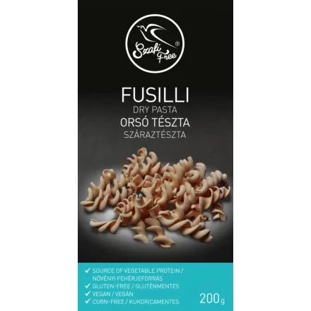 Szafi Free Orsó - fusilli száraztészta (gluténmentes, vegán) 200g