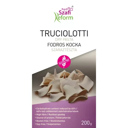 Szafi Reform Fodros kocka - truciolotti száraztészta (gluténmentes) 200g