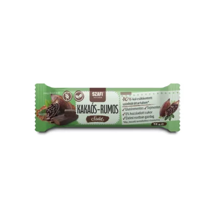 Szafi Reform Kakaós-rumos ízű szelet 25g