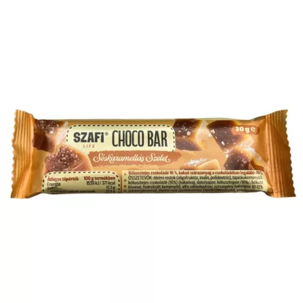 Szafi Life Choco bar Sóskaramellás szelet 30g (gluténmentes)