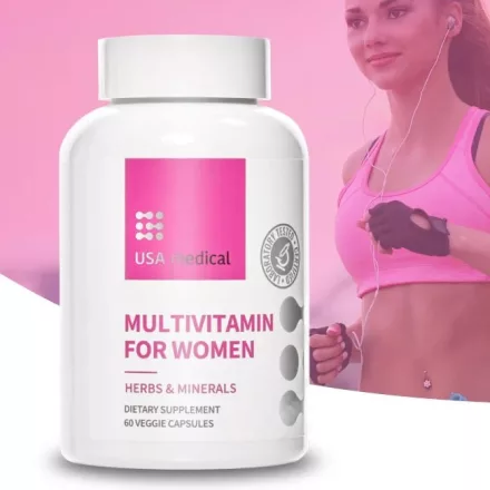 Női Multivitamin növényi kivonatokkal 60 kapszula - USA medical