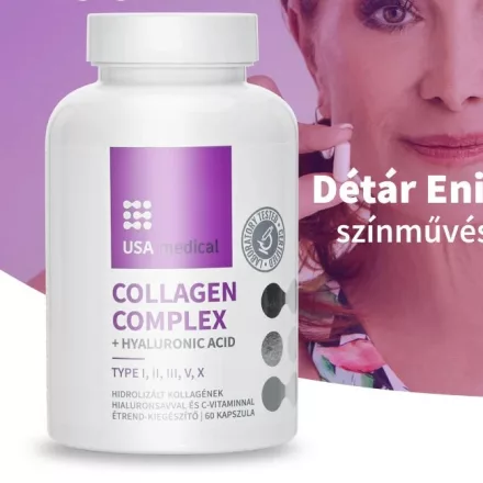 Kollagén Komplex 5 kollagén típussal 60 kapszula - USA medical
