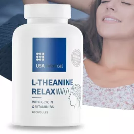   RELAX AlphaWave® L-theanine-nel és glicinnel 60 kapszula - USA medical