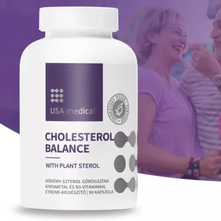 Koleszterin Balansz növényi szterollal 90 kapszula - USA medical