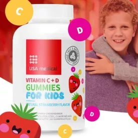 C+D gumivitamin gyerekeknek 60 gumivitamin - USA medical