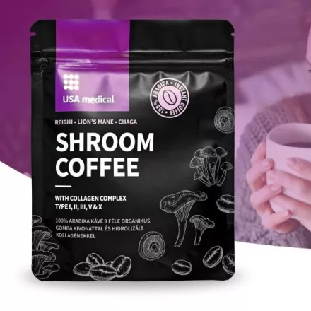 Gomba kávé kollagénnel és 100% arabikával 102g - USA medical