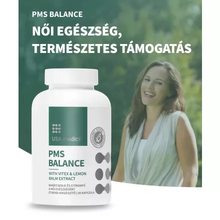 PMS Balance barátcserjével és citromfűvel 60 kapszula - USA medical
