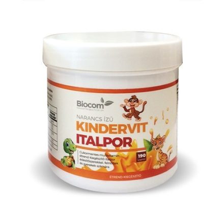 Biocom Kindervit narancsízű italpor 190g