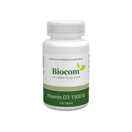 Biocom Vitamin D3 1500 IU 100 tabletta